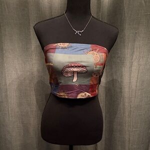 ROMWE Mushroom Bandeau Top